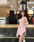 클라우드이모션 베버리즈 체크 플리츠 SK