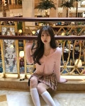 클라우드이모션 베버리즈 체크 플리츠 SK