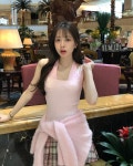 클라우드이모션 베버리즈 체크 플리츠 SK