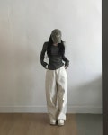 클라우드이모션 [ 세미로우핏 ] 비몬트 코튼 빅 와이드 PT