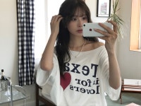 클라우드이모션 [ MD PICK / 보헤미st ] LOVE 텍사스 원 오버 TOP