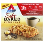 Atkins, 소프트 베이크드 에너지 바, 바닐라 마카다미아 넛 맛, 바 5개, 각 50g(1.76oz)
