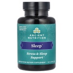 Ancient Nutrition, 슬립, 스트레스 앤 슬립 서포트, 캡슐 60정