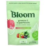 Bloom (블룸), 그린 & 슈퍼 푸드, 딸기 키위, 스틱팩 15개, 개당 6.05g(0.21oz)
