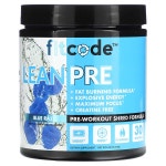 fitcode, LeanPre, 운동 전 슈레드 포뮬라, 블루 라즈베리, 240g (8.46 oz)