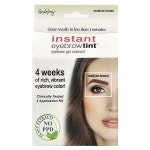 딜아이브로우(Dill-eyebrow) | Godefroy, Instant Eyebrow Tint, 영구 아이브로우 틴트 키트, 미디움 브라운, 3회용 키트