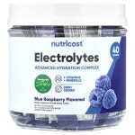 Nutricost, 전해질, 고급 수분 복합체, 블루 라즈베리, 스틱팩 40개, 개당 4g(0.14oz)