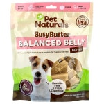 Pet Naturals (펫 내추럴스), BusyBtter®, Balanced 벨리 본즈, 반려견용 최대 26lbs, 땅콩버터 가득, 368.5g(13oz)