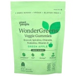 Plant People, 원더그린스®, 베지 구미젤리, 그린 애플, 구미젤리 60개, 148g(5.2oz)