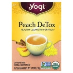 Yogi Tea, 피치 디톡스, 카페인 무함유, 티백 16개, 32g(1.12oz)