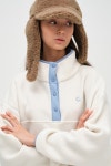 [클로브][23FW clove] Sherpa Snap Pullover_Women (Cream) [W CONCEPT]
