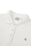 [클로브][25SS clove] Waffle Collar T-Shirt (White) [W CONCEPT]