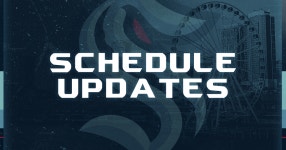 Schedule Updates | Seattle Kraken Schedule Updates