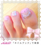 デート/フット/レース/ピンク/マニキュア - a_amerinnのネイルデザイン[No.880012]｜ネイルブック