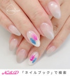 オールシーズン/ハンド/グラデーション/ホワイト/グレージュ - Kuriko*nailのネイルデザイン[No.6408328]｜ネイルブック