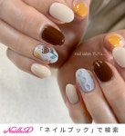 冬/ハンド/変形フレンチ/ワンカラー/フラワー - nail salon YuYuのネイルデザイン[No.7044536]｜ネイルブック