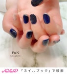 オールシーズン/ハンド/ラメ/マグネット/ネイビー - FuN NAIL&CAREのネイルデザイン[No.7115247]｜ネイルブック