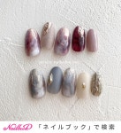 オールシーズン/ハンド/ニュアンス/ミラー/ミディアム - Nailsalon enu【ネイルサロンエヌ】のネイルデザイン[No.7229152]｜ネイルブック