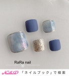 秋/フット/ラメ/ワンカラー/ニュアンス - RaRa Nailのネイルデザイン[No.7476068]｜ネイルブック