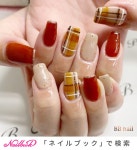 秋/冬/ハンド/チェック/ミディアム - Nail Salon BBのネイルデザイン[No.7593020]｜ネイルブック