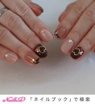 バレンタイン/ハンド/ハート/スイーツ/ブラウン - nailroom...&iのネイルデザイン[No.7843547]｜ネイルブック