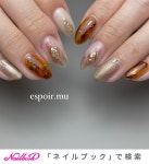 ハンド/ニュアンス/べっ甲/ミラー/キラキラ - espoir.muのネイルデザイン[No.8380125]｜ネイルブック