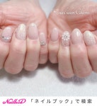春/オールシーズン/ハンド/フラワー/キラキラ - nailsalon_charmのネイルデザイン[No.8756606]｜ネイルブック
