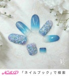 夏/梅雨/海/浴衣/グラデーション - ネイル工房彩♥ひとみのネイルデザイン[No.8857569]｜ネイルブック