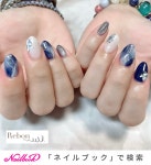 夏/ハンド/シェル/大理石/マグネット - rebon_beautyのネイルデザイン[No.8864009]｜ネイルブック