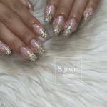 フラッシュ/グラデーション/ビジュー/ラメ/キラキラ - S.JEWELのネイルデザイン[No.8994432]｜ネイルブック