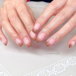 手が綺麗に見えるネイル/冬/ハンド/変形フレンチ/グラデーション - rimie_nailのネイルデザイン[No.9183720]｜ネイルブック