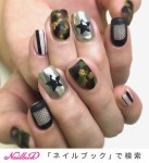 ジオメトリック/星/メタリックのネイルデザイン｜ネイルブック