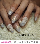 冬/成人式/リゾート/ブライダル/ハンド - nails RE.A.L 広金典子のネイルデザイン[No.3764058]｜ネイルブック 冬/成人式/リゾート... 