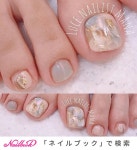夏/旅行/海/リゾート/フット - *̣̩⋆̩芦屋 Luce.*̣̩⋆̩隠れ家風salon⋆*のネイルデザイン[No.4310534]｜ネイルブック