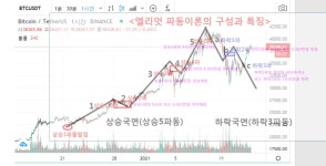 엘리어트 파동이라고 알아? 지금 내려가야하는건데.... - 자유게시판 - 코인판