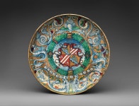 Workshop of Maestro Giorgio Andreoli - Armorial bowl - Italian, Gubbio - The Metropolitan Museum of Art