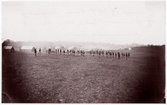 Unknown - Camp of 34th Massachusetts Infantry, Miner's Hill, VA. Skirmish Drill. - The Metropolitan Museum of Art Unknown... 