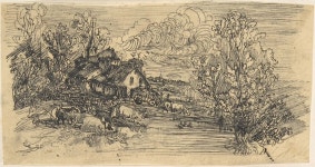 Rodolphe Bresdin - The Farm - The Metropolitan Museum of Art