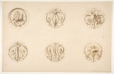 Jules-Edmond-Charles Lachaise | Six designs set in medallions | The Metropolitan Museum of Art
