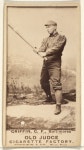 Issued by Goodwin & Company | Griffin, Center Field, Baltimore Orioles, from the Old Judge series (N172) for Old Judge Cigarettes... 
