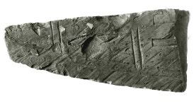 Sunk relief fragment with hieroglyphs - Late Period, Saite - The Metropolitan Museum of Art
