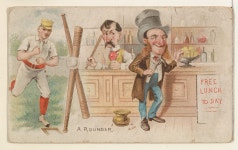 | A Rounder, from the Talk of the Diamond set (N135) issued by Duke Sons & Co., a branch of the American Tobacco Company | The... 