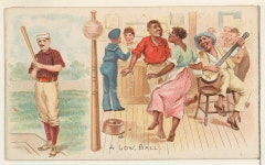 | A Low Ball, from the Talk of the Diamond set (N135) issued by Duke Sons & Co., a branch of the American Tobacco Company | The... 