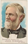 - John Sherman of Ohio, from the Presidential Possibilities series (N124) issued by Duke Sons & Co. to promote Honest Long Cut... 