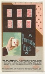 | Number 22, A Penetrative Eye, from the Tricks with Cards series (N138) issued by W. Duke, Sons & Co. to promote Honest Long Cut... 
