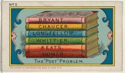 - Puzzle Card Number 5, The Poet Problem, from the Jokes series (N118) issued by Duke Sons & Co. to promote Honest Long Cut... 