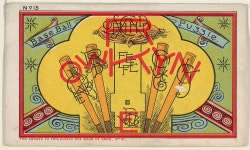 | Puzzle Card Number 15, Base Ball Puzzle, from the Jokes series (N118) issued by Duke Sons & Co. to promote Honest Long Cut... 