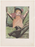 Eugène Delâtre - Little girl in a tree (Petite fille dans un arbre), from LEstampe Moderne - The Metropolitan Museum of Art