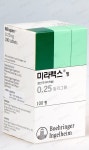 미라펙스정0.25mg Mirapex Tab. 0.25mg 의약품 정보