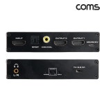 Coms HDMI 분배기2.0B 1:2 4K@60Hz UHD Coaxial 동축 SPDIF 광 오디오 추출 [OU956] / 컴퓨터/모바일/가전 > 네트워크/케이블/컨버터/IOT... 